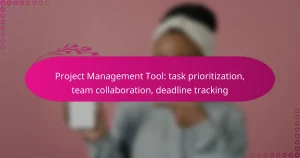 Project Management Tool: task prioritization, team collaboration, deadline tracking